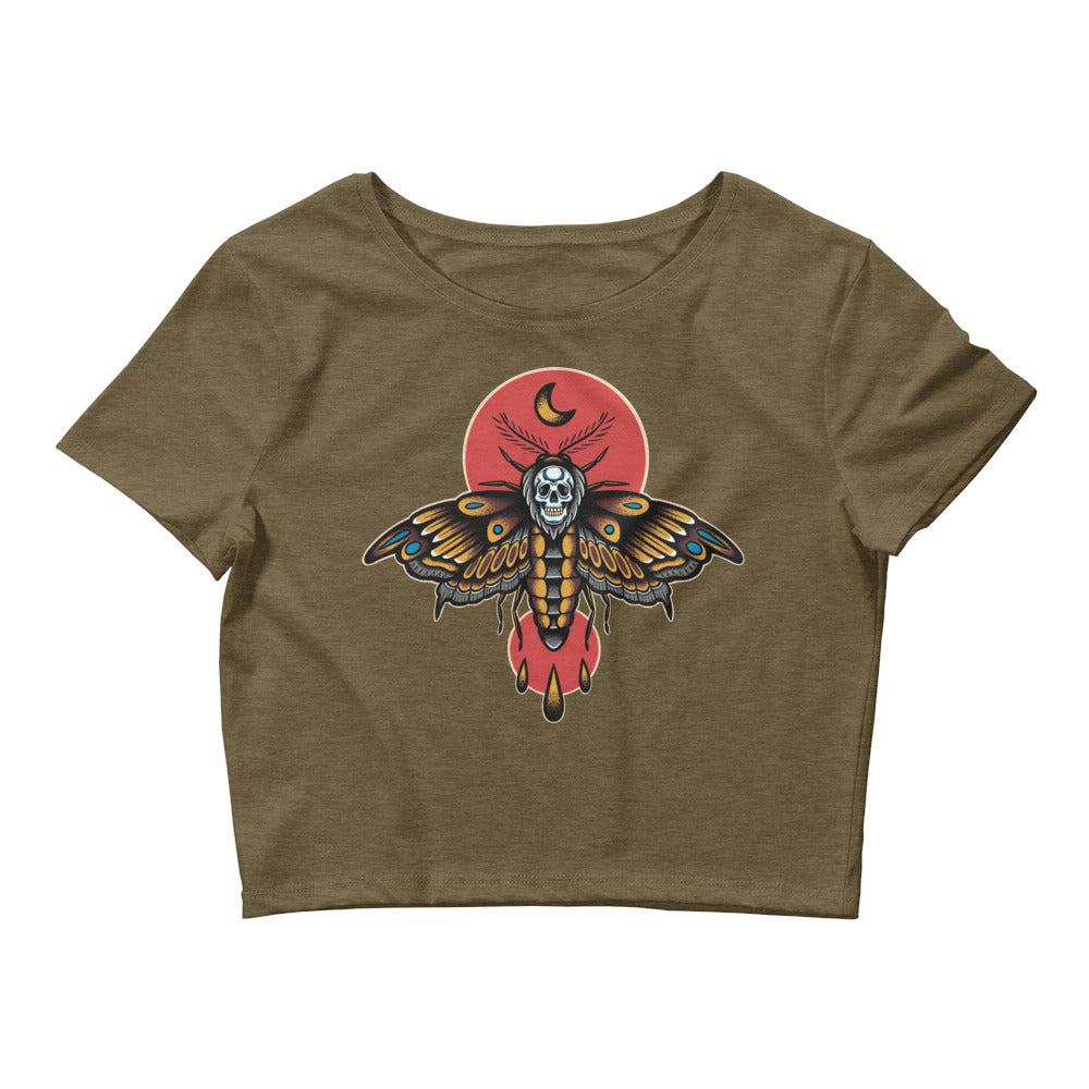 Death Moth | Women’s Crop Tee